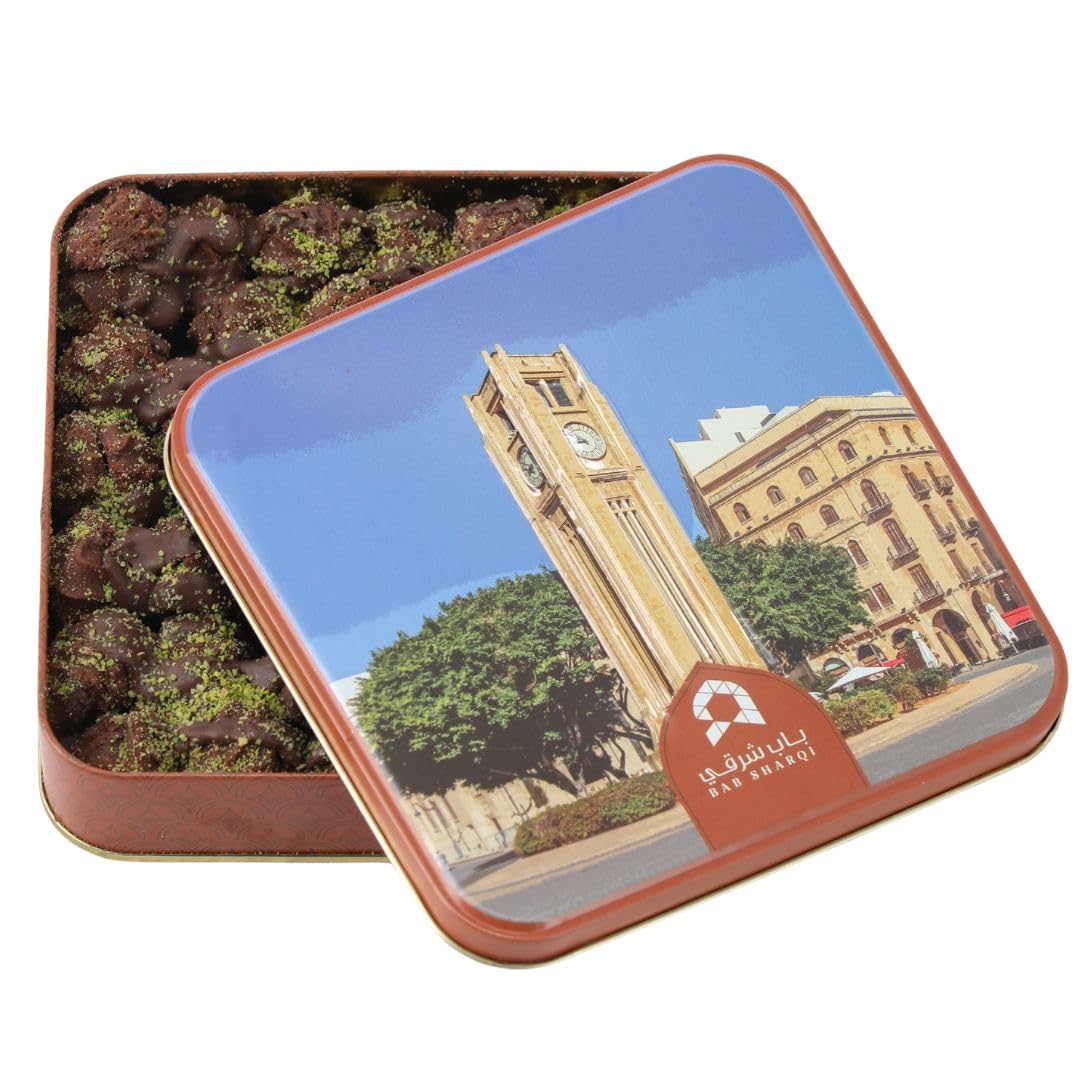 Bab Sharqi Chocolate Covered Cookies - 8 oz | Gourmet Milk Chocolate Coated | Bakery-Style Cookies Presented in a Beautiful Gift Box | Handmade With Natural Ingredients | Perfect to Share