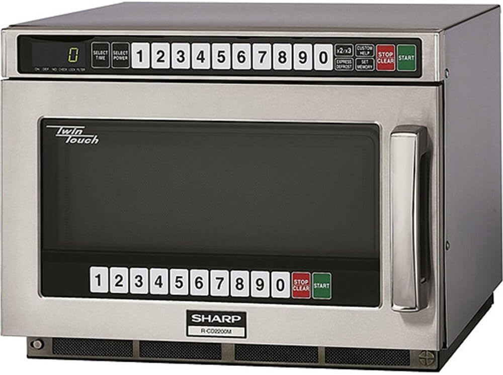 Sharp R-CD2200M Commercial Microwave, Silver