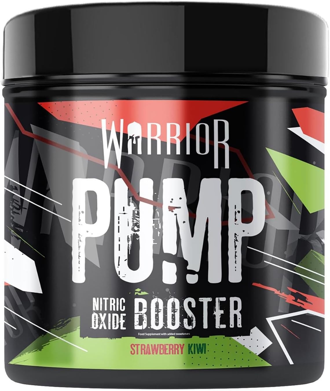 Warrior Pump Non Stim Pre-Workout Powder 225g – Nitric Oxide Supplement – Contains Citrulline Malate, Cyclic Dextrin for Energy, Focus, and Performance – 30 Servings (Strawberry Kiwi)
