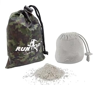 2.4OZ Refillable Magnesium Carbonate Powder Gym Chalk Ball Bag Sock for Weightlifting Cross Fitness Training Gymnastics Rock Climbing Deadlifting Workout Bouldering Billiards Pole Dancing