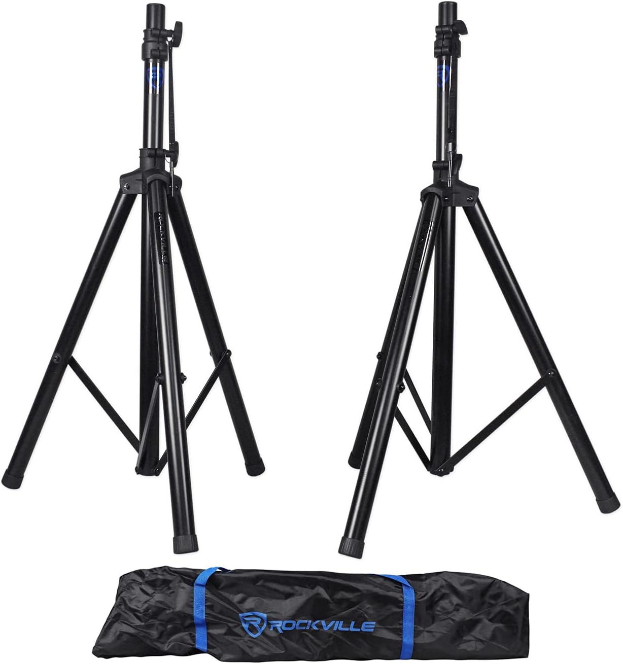 Rockville Pair RVES1 Adjustable Tripod DJ PA Speaker Stands +Carry Bag/Universal