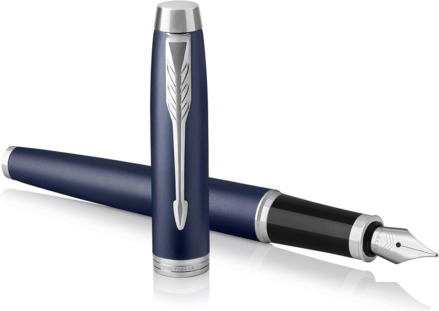 Parker IM Fountain Pen | Matte Blue | Medium Nib with Blue Ink Refill | Gift Box