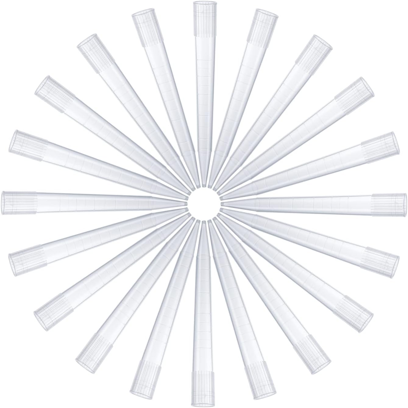 FOUR E'S SCIENTIFIC 5mL Pipette Tips Lab Microchemical Transparent Liquid Micropipette Pipettor Tips 5mL 100pcs - Autoclavable