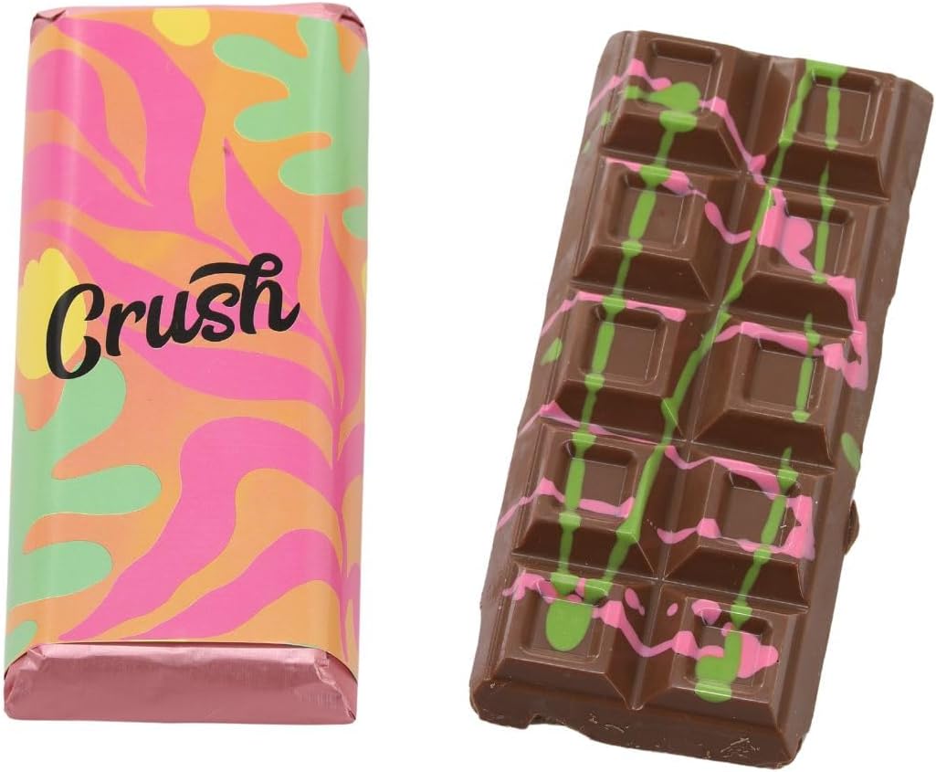 Crush Dubai Chocolate Bar Pistachio - Elegant Knafeh Pistachio Chocolate Bar Dubai - Luxury Chocolate Dessert Gift - Toasted Kunafa Chocolate Bar (210g) (1, 210, Pomegranate)