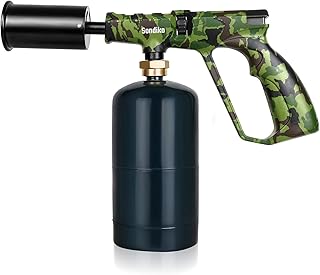 Sondiko Propane Torch Head - Powerful Kitchen Torch for Cooking, BBQ, and Steak Searing - Sous Vide - Charcoal Lighter and Welding Torch - Perfect Campfire Starter(Propane Tank Not Included)