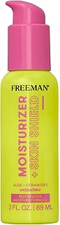 Freeman Restorative Moisturizer + Hydrating Skin Facial Shield, Lightweight Face Serum, Infused With Aloe Vera & Ceramides, Soothes & Calms, Relieves Dry Skin, 3 fl.oz./ 89 mL Bottle