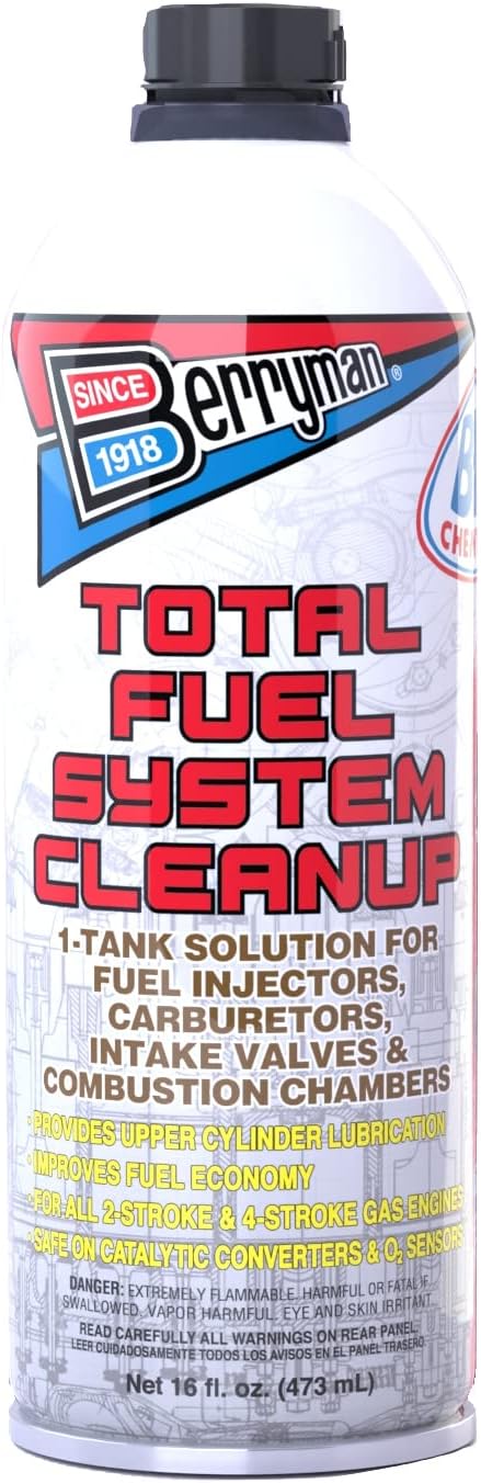 Berryman 2616 B-12 Chemtool Total Fuel System Clean-Up Easy Pour-In Metal Can, 16-Ounce, Fluid