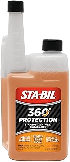 STA-BIL 360 Protection Ethanol Treatment & Fuel Stabilizer - Full Fuel System Cleaner - Fuel Injector Cleaner - Increases Fuel Mileage - Protects Fuel System - Treats 160 Gallons - 32 Fl. Oz. (22275), Amber