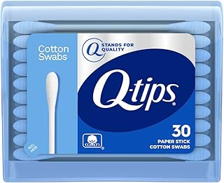 Q-tips Swabs Travel Pack,30 Count, Pack of 1 blue