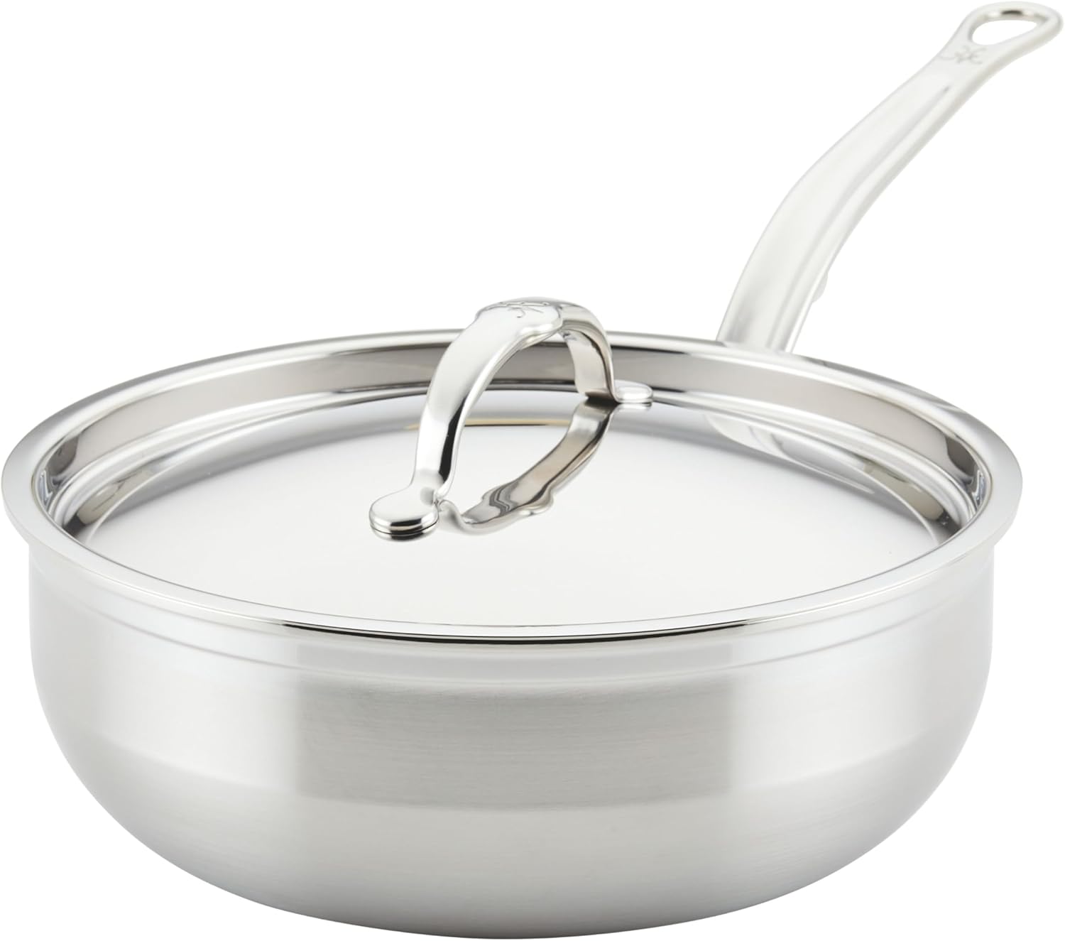 Hestan ProBond Forged TITUM - Professional Clad Stainless Steel, Nonstick, Covered Essential Pan, 3.5 Quart, Induction Compatible, Made Without PFOAs