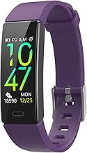 ZURURU Fitness Tracker with Blood Pressure Heart Rate Sleep Health Monitor for Men and Women, Upgraded Waterproof Activity Tracker Watch, Step Calorie Counter Pedometer Purple