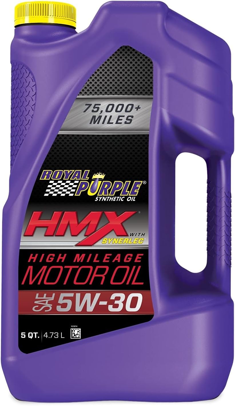 Royal Purple 11748 HMX SAE 5W-30 High-Mileage Synthetic Motor Oil - 5 Quart