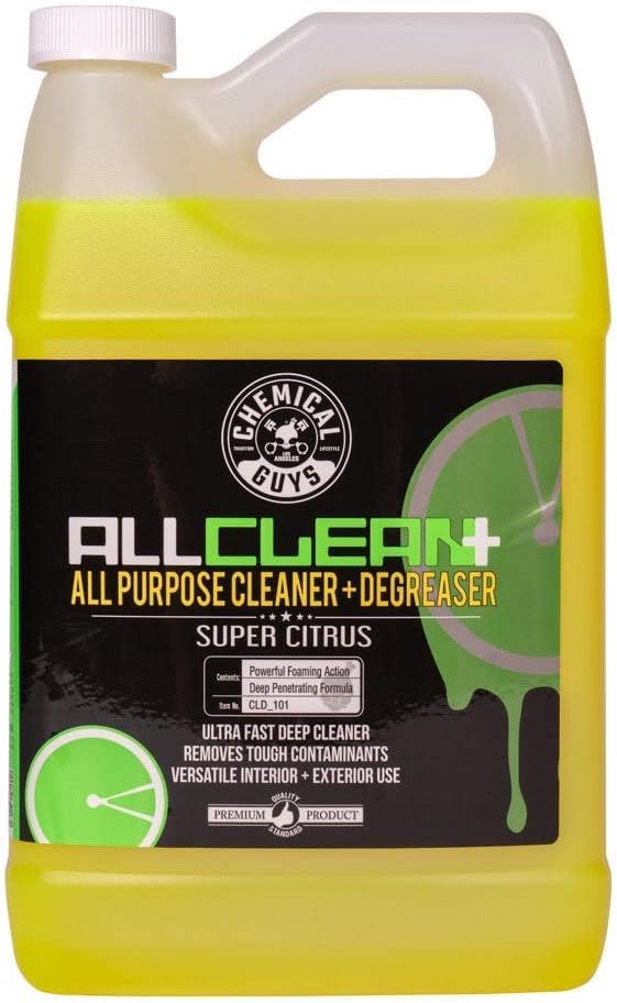 Chemical Guys CLD_101 All Clean+ Citrus-Based All Purpose Super Cleaner, Safe for Cars, Trucks, SUVs, Motorcycles, RVs & More, 128 fl oz (1 Gallon), Citrus Scent