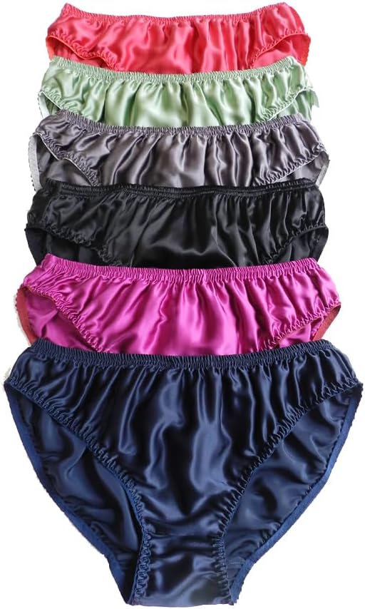 Yavorrs Men's Silk Briefs, 100% Silk Underwear, 6-Pack, M-2XL, Classic Style