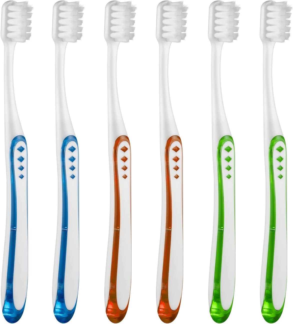 Extra Soft Toothbrushes for Adults, with 10000 Micro Nano Bristles, for Sensitive Teeth and Gum Recession (Compact Head, 6 Count)