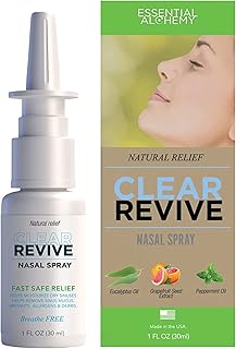 Nasal Spray, Allergy Relief, Fast Relief of Nasal and Sinus Irritation, Dryness and Mucus Removal, Non Drowsy and Zero Dependency Formula (Adult, 1pk)