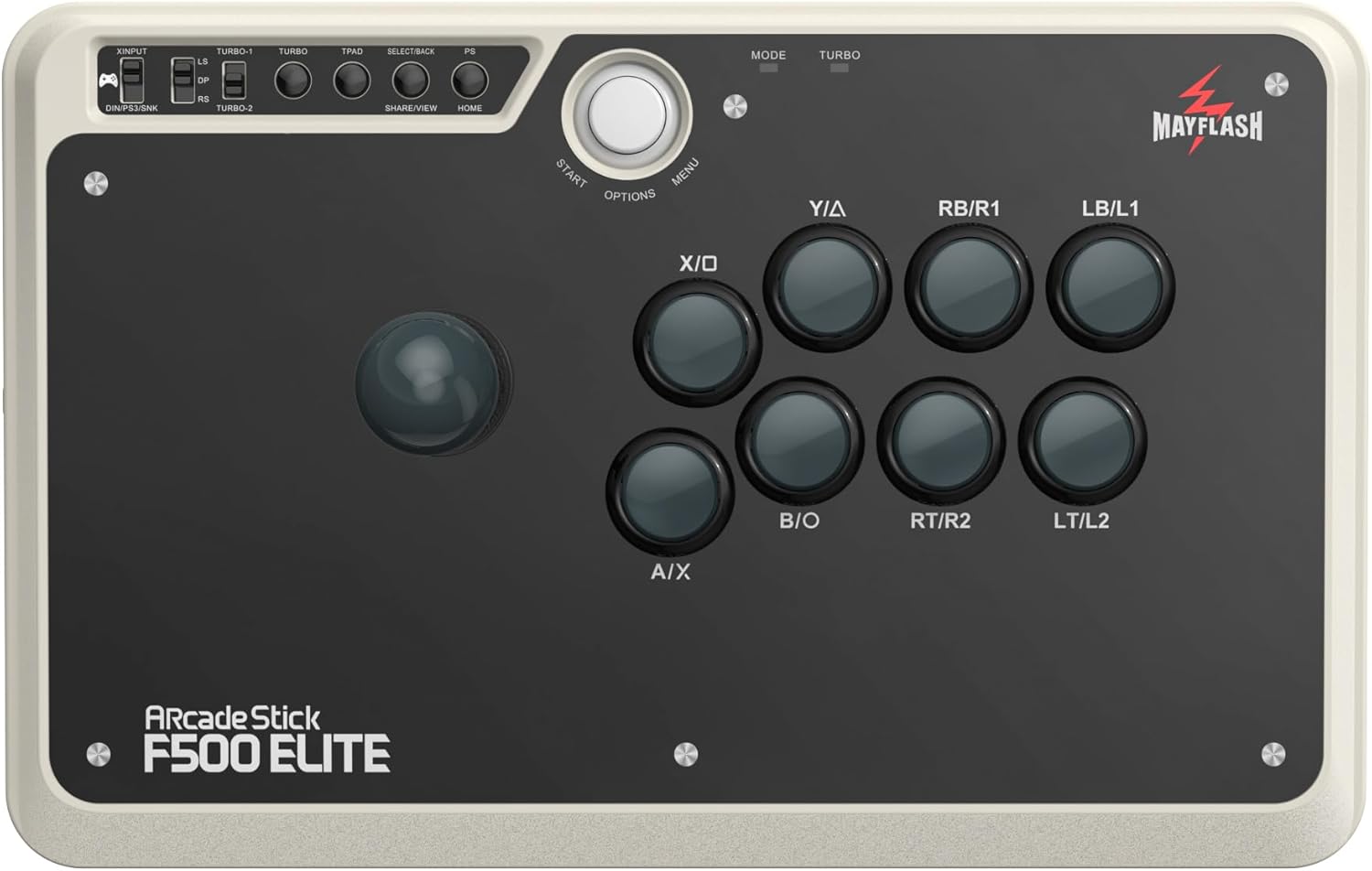 MAYFLASH Arcade Stick F500 Elite with Sanwa Buttons and Joysticks for Xbox Series S/X, Xbox One, PS4, PS3, Switch/Switch 2, Android, Windows, macOS and more