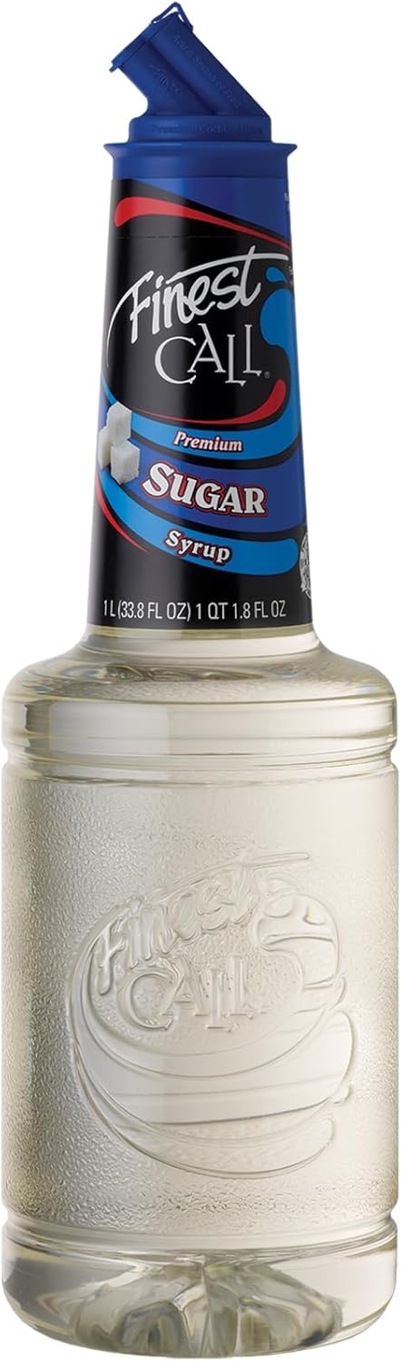 Finest Call Sugar Syrup | 1 Litre Bottle | Simple Syrup | Cocktail Ingredient |Pure Cane Sugar | Easy Pour | Bar Essential | Premium Ingredients | Cocktails, Drinks, Mocktails