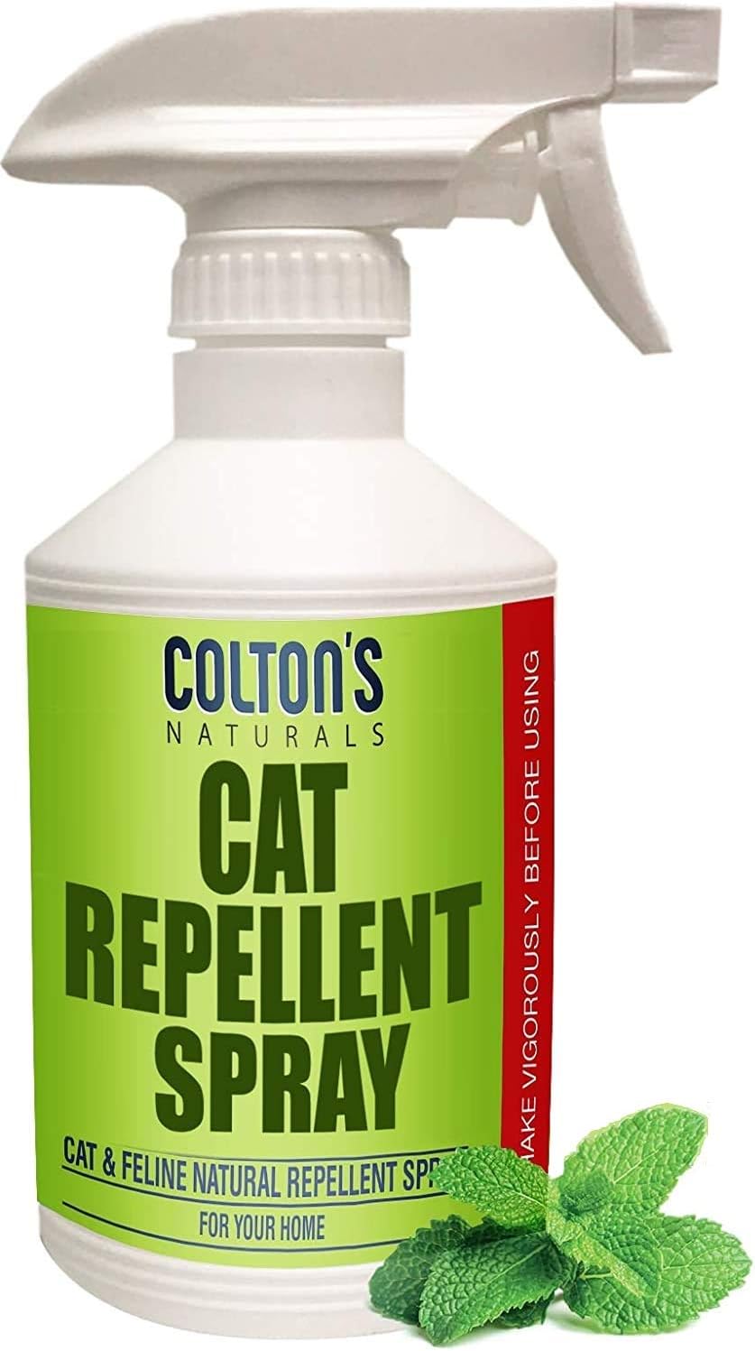 Cat Repellent Outdoor Spray Indoor (32 OZ) 100% Organic & Natural Yard Furniture Repellant