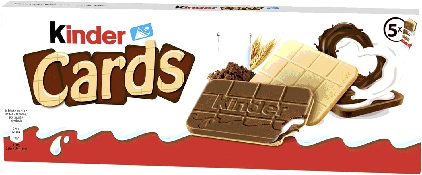 Kinder Cards Biscuit Waffles 128G