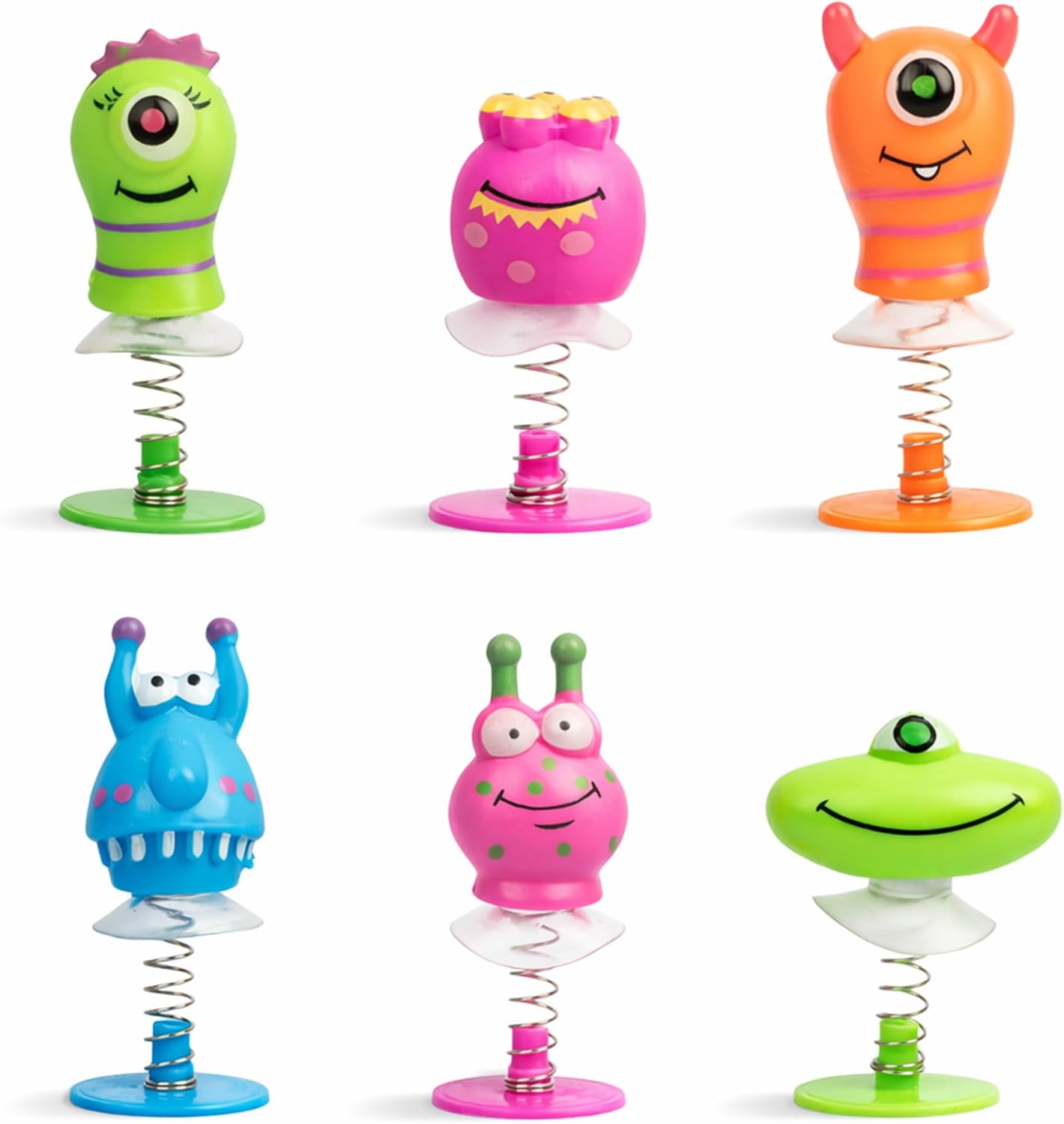 D.A.Y. Republic 6x Monster Jump Ups, Bright Illuminous Collectable Fun-Sized Pop-Up Toys, Great for Party Bags, Favours and as Desk Toys