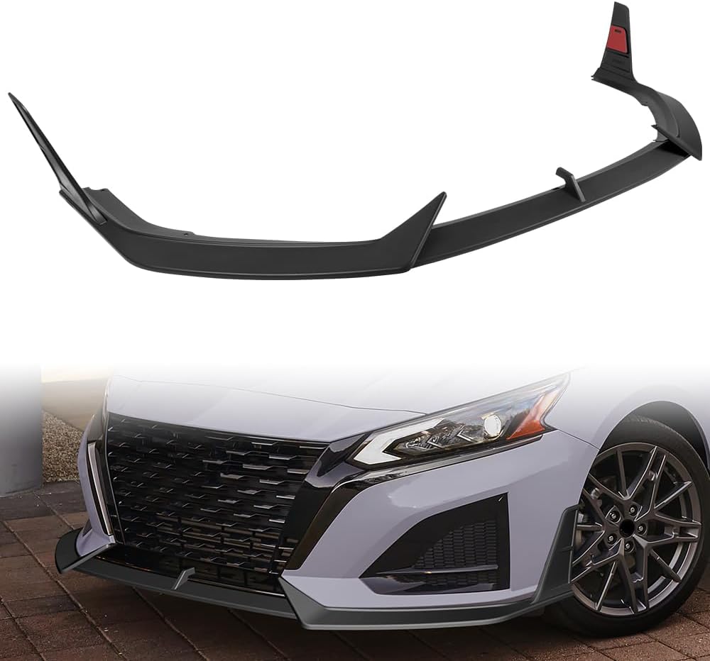 5pcs Front Bumper Lip Spoiler Body Kit Compatible with 2023-2025 Nissan Altima 2024 (Matt Black)