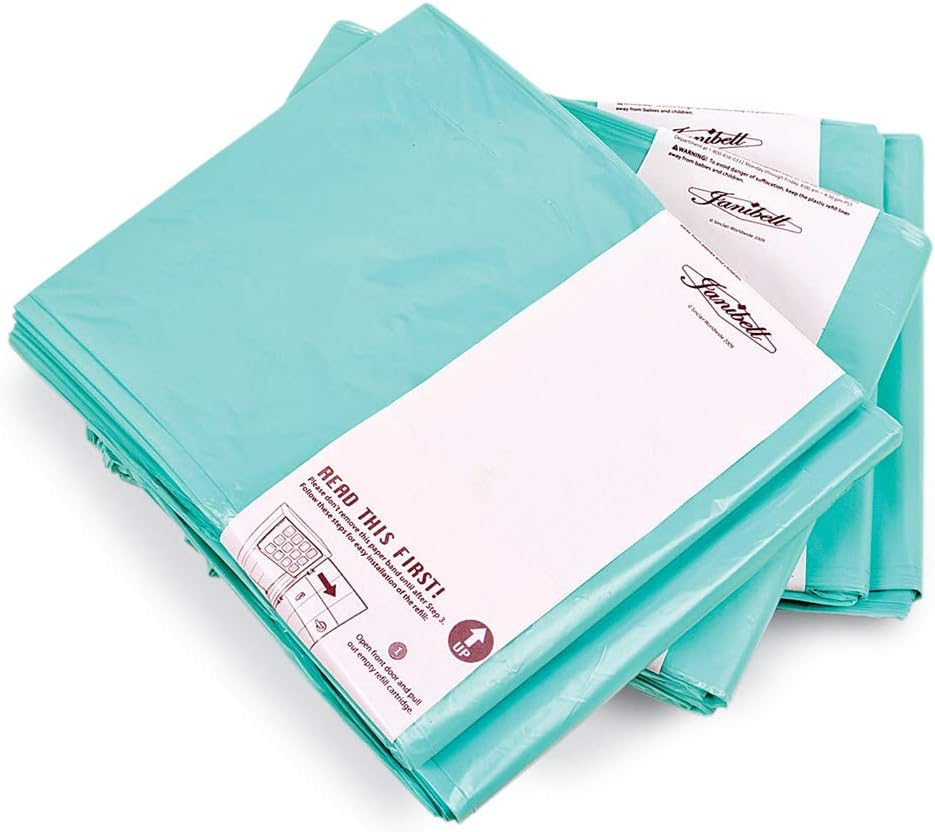 Collections Etc Akord Slim 2-Pack Liner Refill for Adult Incontinence Disposal System, Blue, 7-Gallon