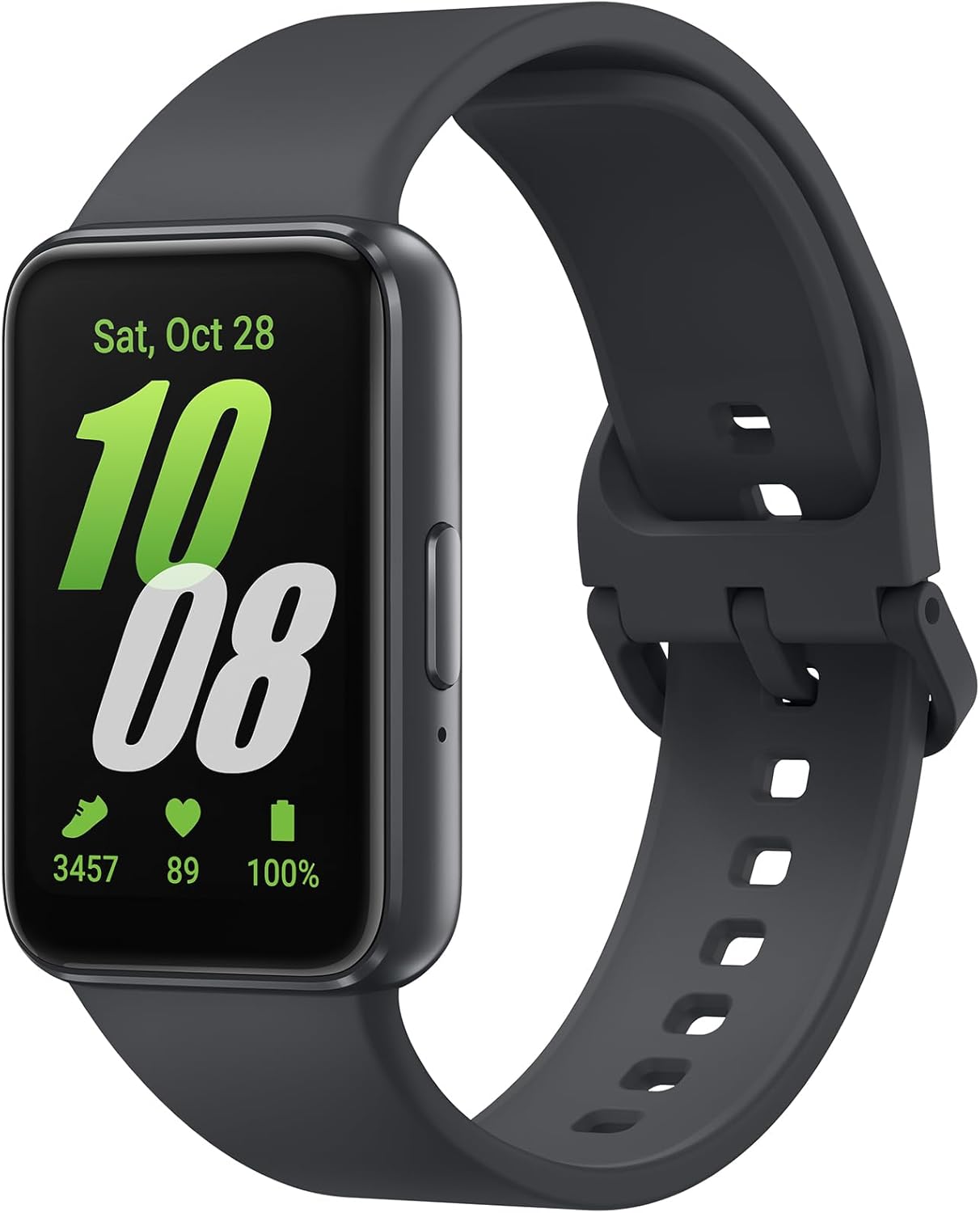 Samsung Galaxy Fit3, Smart Watch, Fitness Tracker, Health Monitoring, Black, 3 Year Manufacturer Extended Warranty (UK Version)