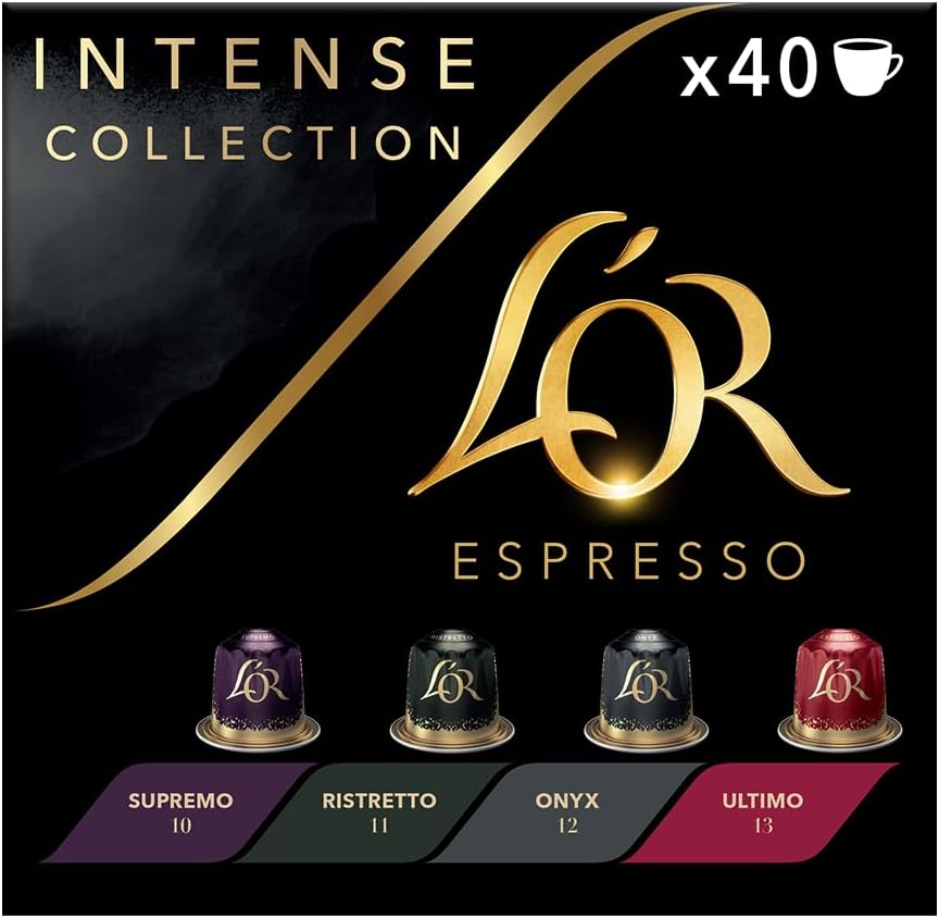 L'OR Espresso Intense Variety Box Coffee Pods x40 Nespresso®* Compatible