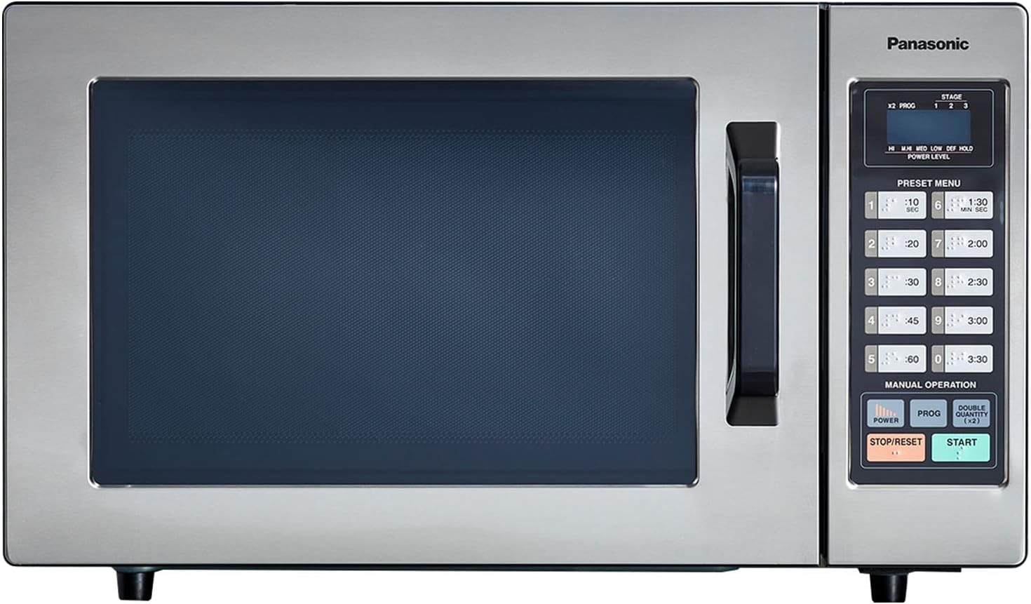 Panasonic NE-1054F Stainless Steel with 10 Programmable Memory, Touch Screen Control and Bottom Energy Feed, 5", Stainless