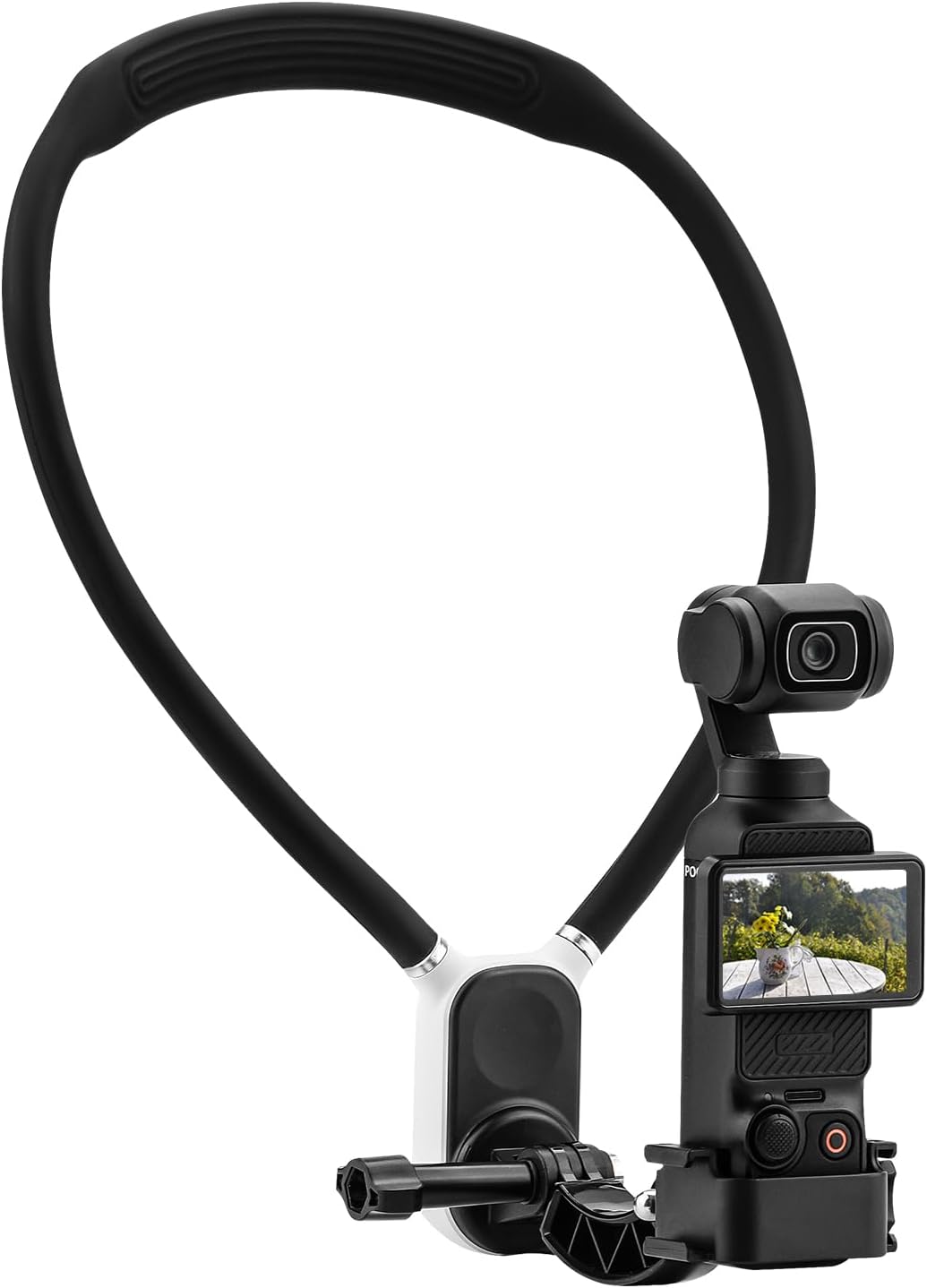 BRDRC Pocket 3 Magnetic Neck Mount for DJI OSMO Pocket 3,POV/Vlog Video Selfie Mount Chest Stand Hand Free Neck Holder Action Camera Accessory