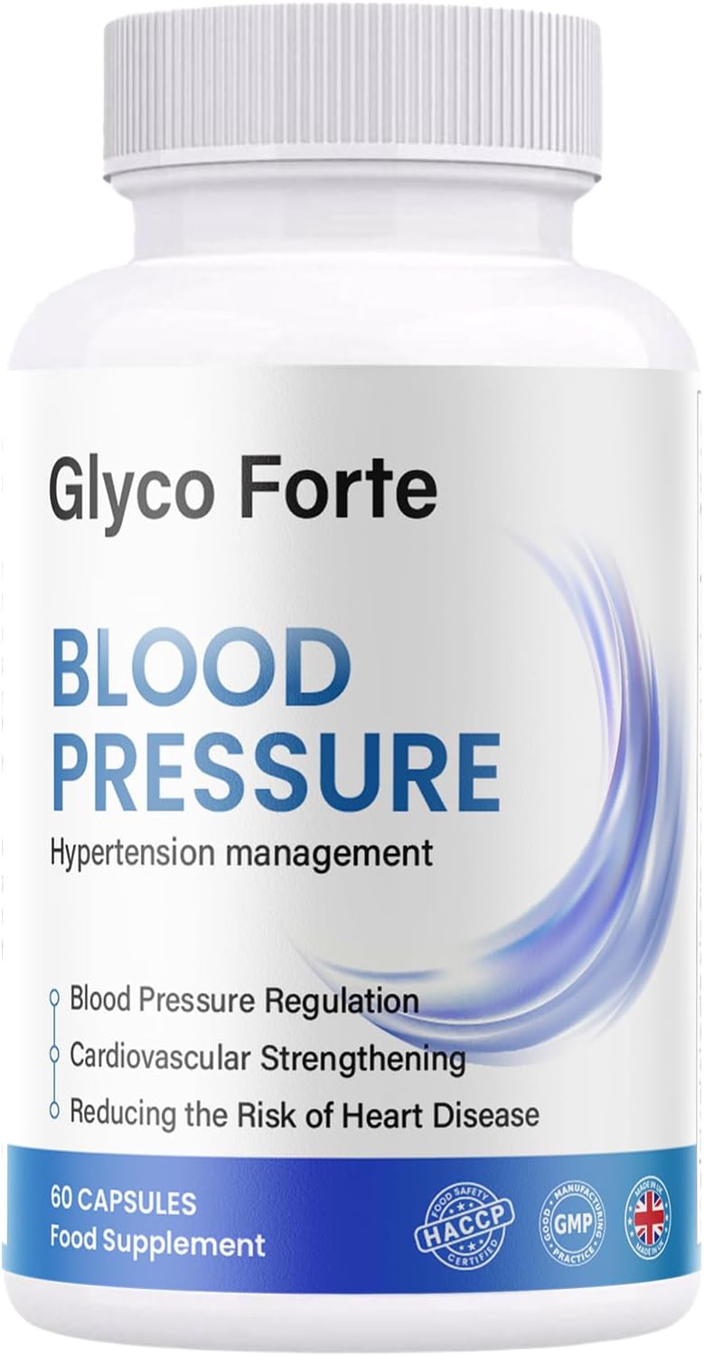 Glyco Forte - Blood Pressure & Glucose Support - 60 Capsules 1 Month Supply - All Natural