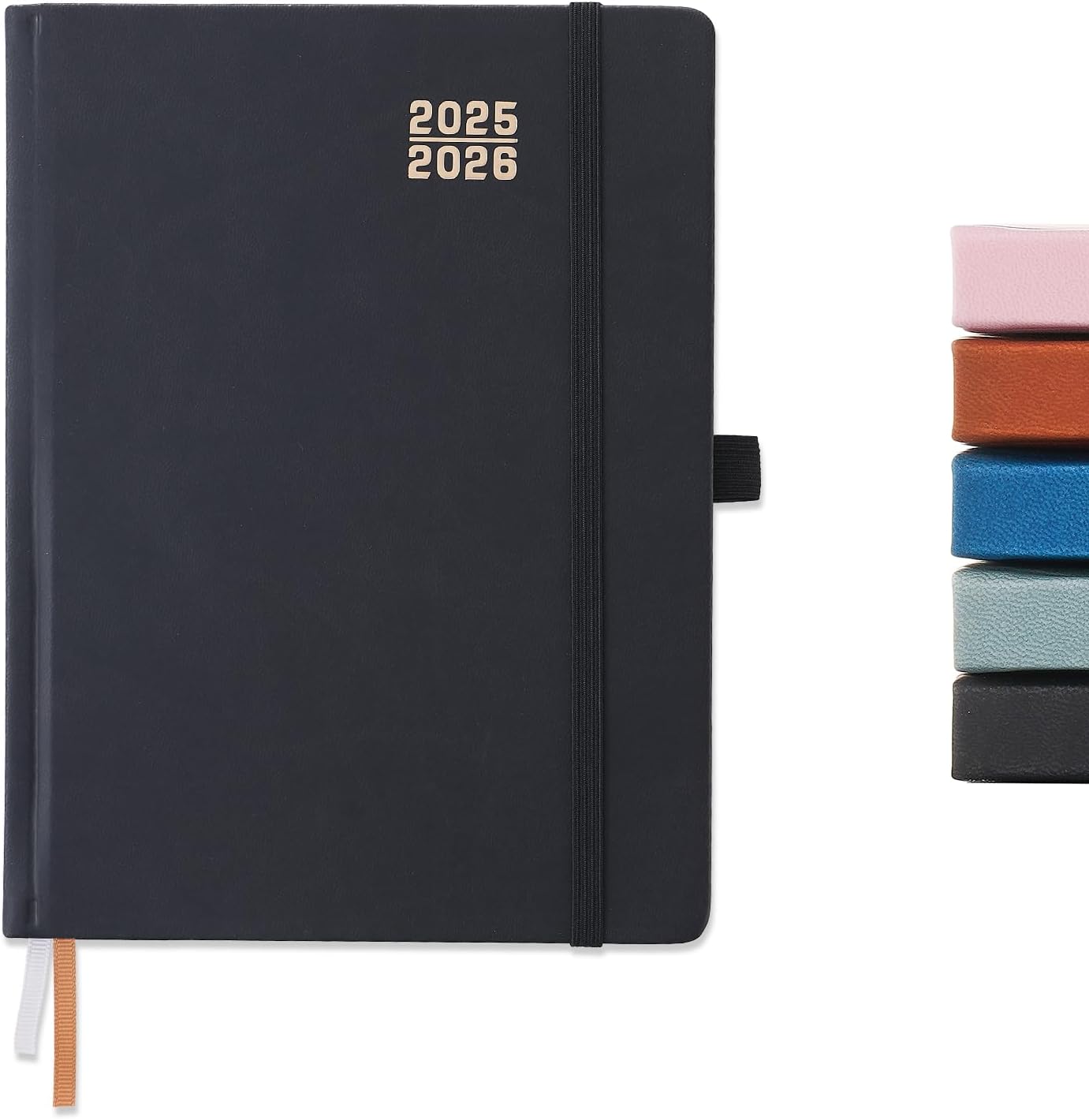 Academic Planner 2025-2026 , Monthly and Weekly Calendar Planner, Jul 2025 - Jun 2026 Planner For Women & Men, A5 (6.5" x 8.5"), Teacher Student Planning Book with Tabs, Ideal for Office School-( Black 1 Pack)