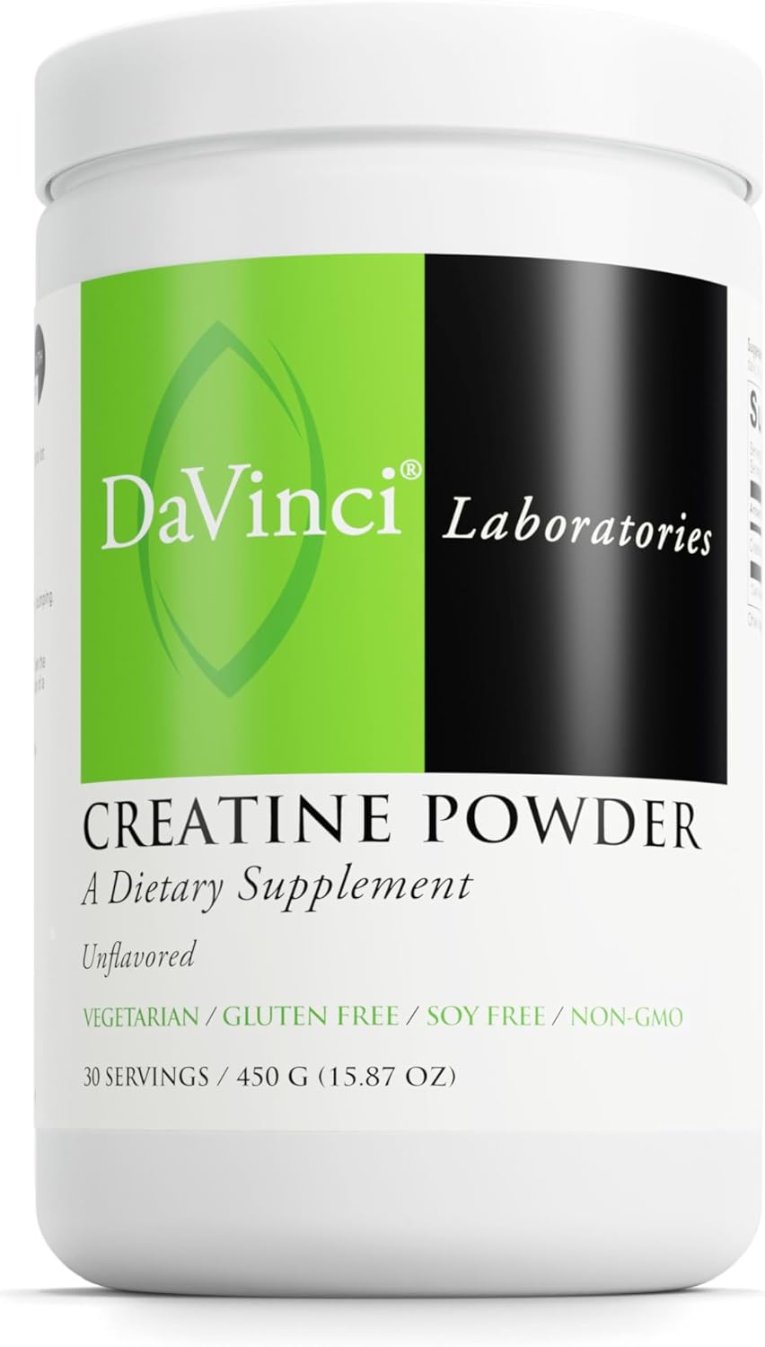 Creatine Powder - Amino Acid Drink Mix Powder for Muscle & Brain Health* - Vegetarian, Gluten-Free & Soy-Free - Unflavored, 90 Servings