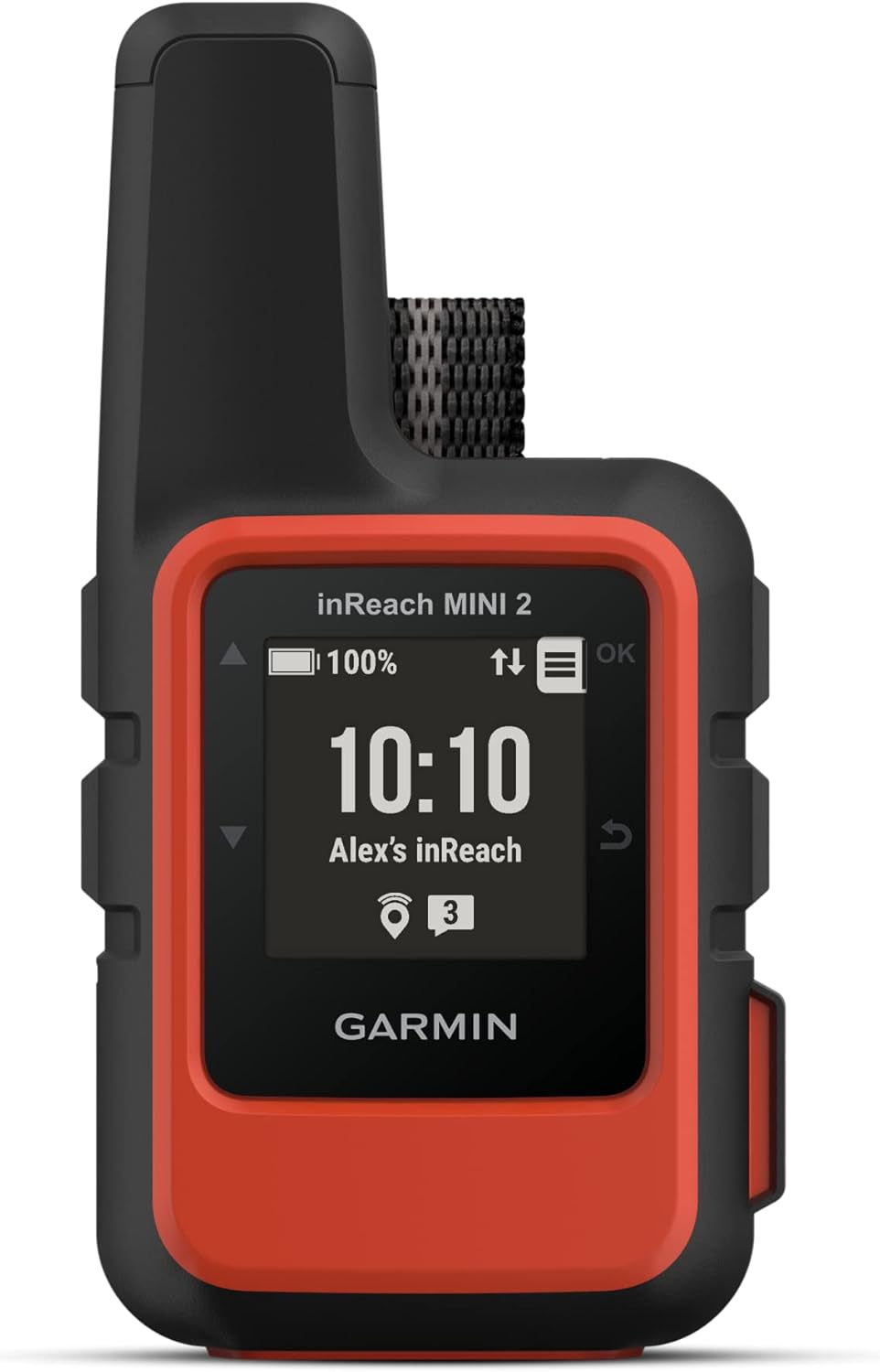 Garmin inReach Mini 2, Lightweight and Compact Satellite Communicator, Hiking Handheld, Two Way Messaging, Interactive SOS Alerts, Location Sharing, Global Satellite Network, Rugged Design, Red