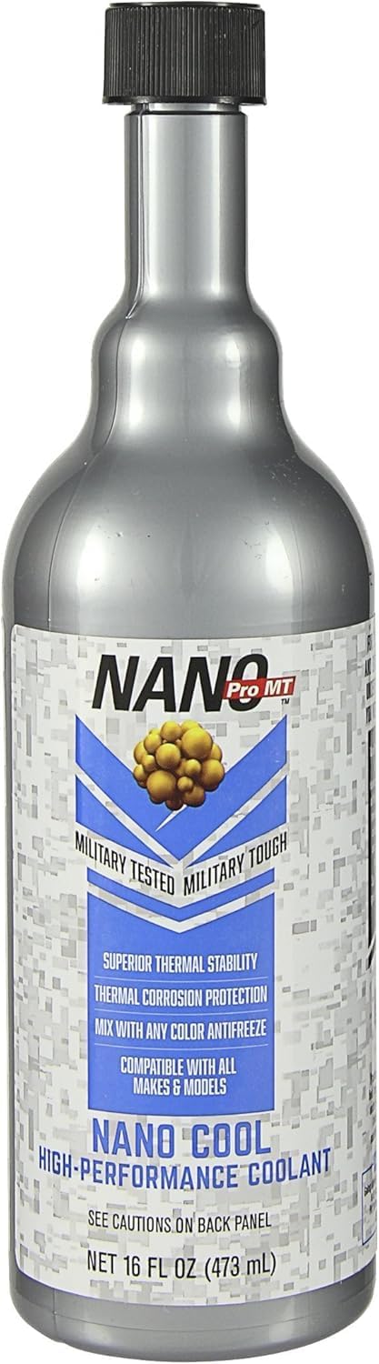 Nano Cool Antifreeze Coolant Additive - 16 Fl Oz - Nanotechnology Engine Coolant Enhancer - Compatible with All Antifreeze Coolants for Cars, Trucks & Marine Use to Extend Engine Life