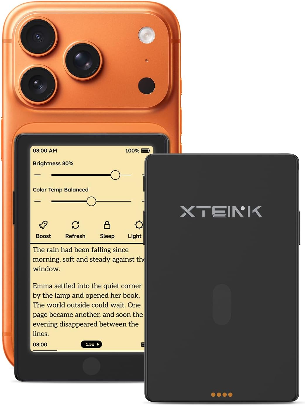 XTEINK X4 Pro 4.3" ebook Reader with Front Light & Touchscreen, Space Black