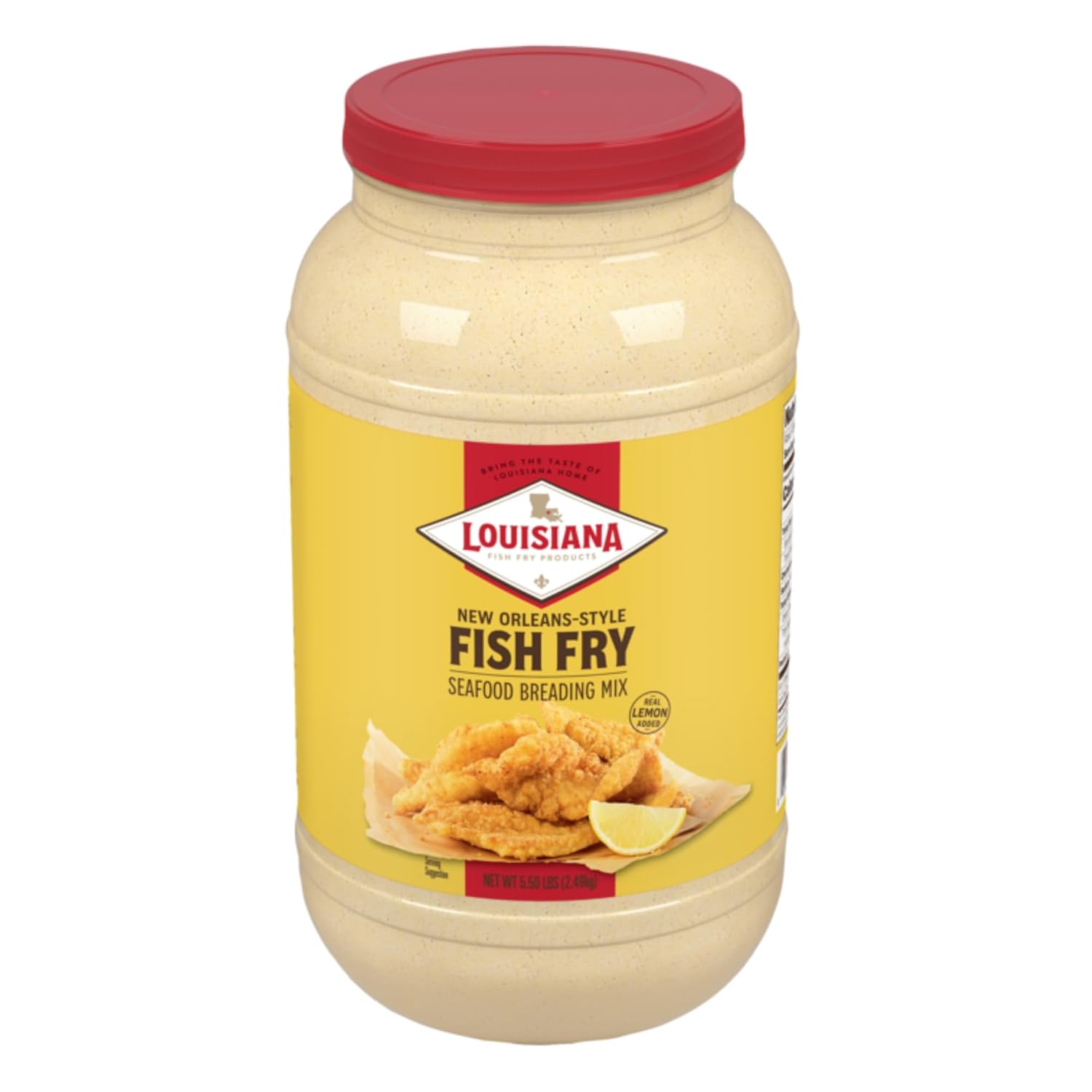 Louisiana Fish Fry - New Orleans Style Lemon Fish Fry - Gallon 5.50 Lbs (Gift Pack)