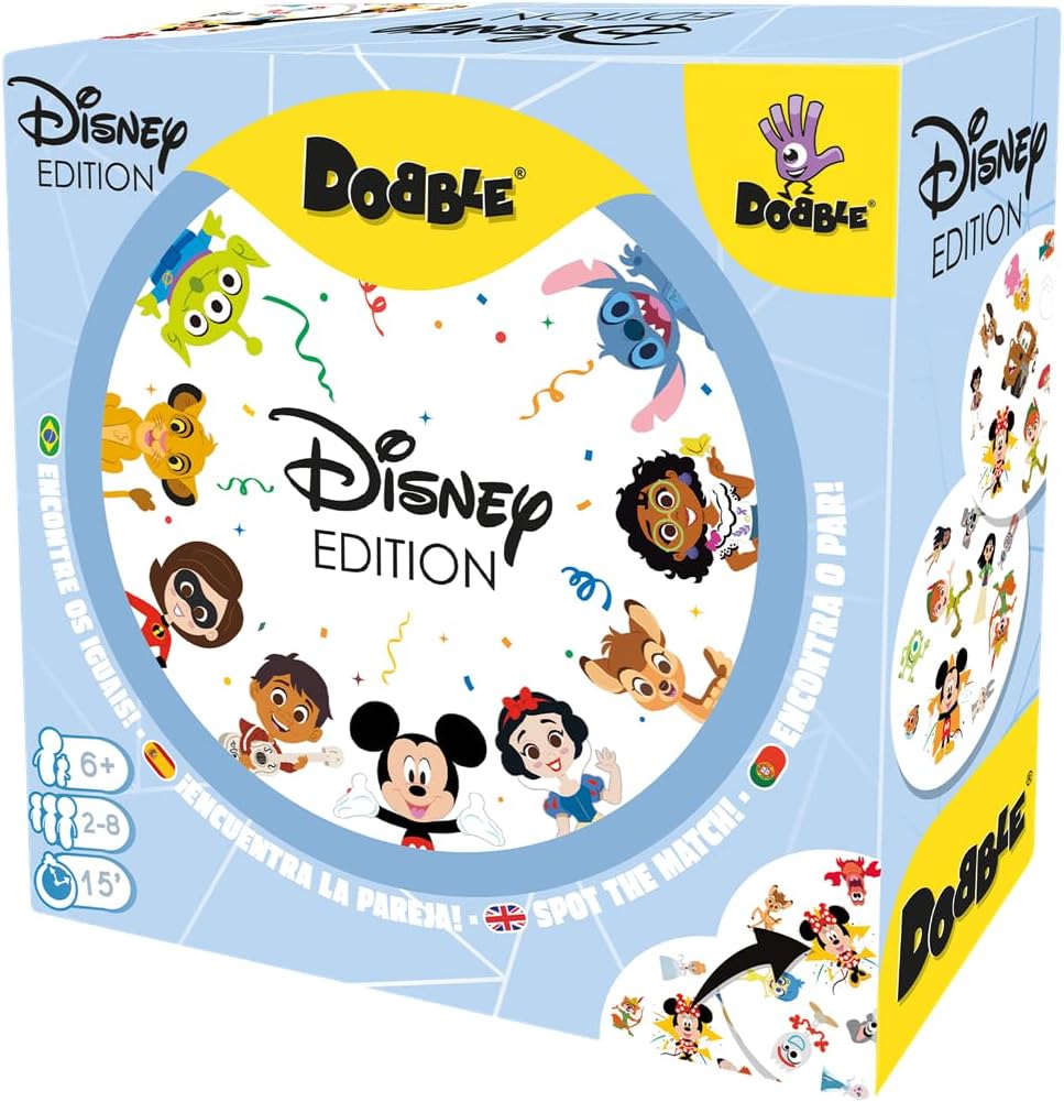 Asmodee | Disney Dobble | Family Card Game | Ages 6+ | 2-8 Players | 15 Minutes Playing Time