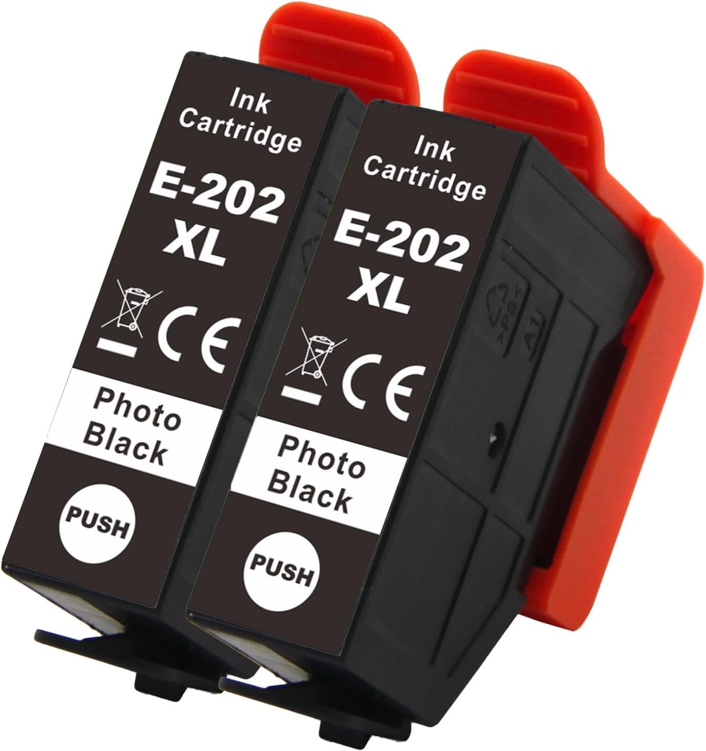 Go Inks 2 Photo Black Ink Cartridges to replace Epson 202XLPBk Compatible/non-OEM for Epson Expression Photo Printers
