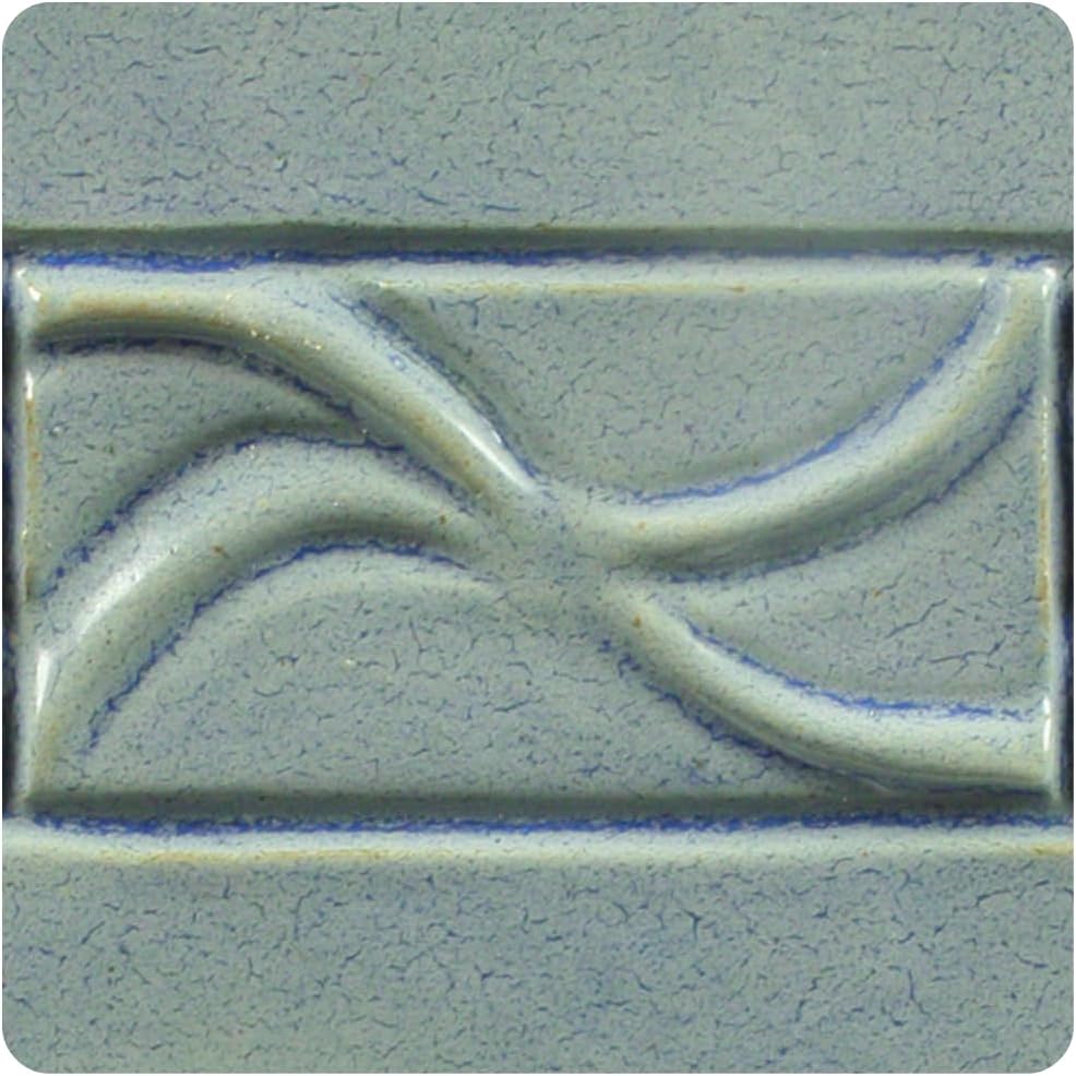 AMACO Potter's Choice PC-28 Frosted Turquoise High Fire Glaze Pint, 16 oz. (473 mL), Layerable Mid-High Fire Cone 5-6 (PC) Liquid Ceramic Pottery Glaze for Bisque