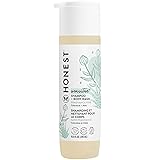 The Honest Company 2-in-1 Cleansing Shampoo + Body Wash for Sensitive Skin | Gentle for Baby | Naturally Derived, Tear-free, Hypoallergenic | Fragrance Free, 10 fl oz