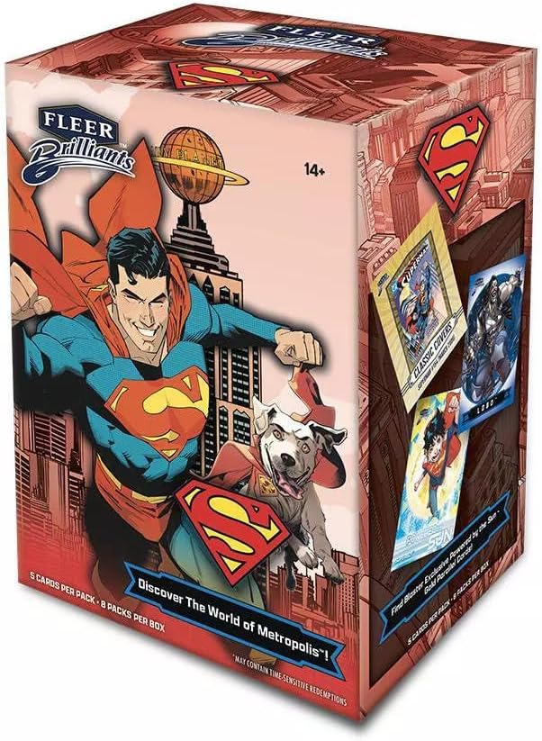 Upper Deck Fleer Brilliants Superman Trading Card Blaster Box