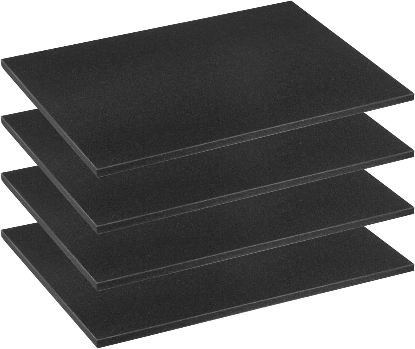 QWORK® 4 pieces polyurethane foam,40 x 30 x 1 cm, foam insert for protecting tools, cameras, cosmetics, and handicrafts.