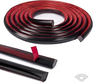 Art3d 10Ft Flexible Trim Caulk Strip, Peel and Stick Trim for Molding, Tile Edge, Ceiling, Wall Corner in Black