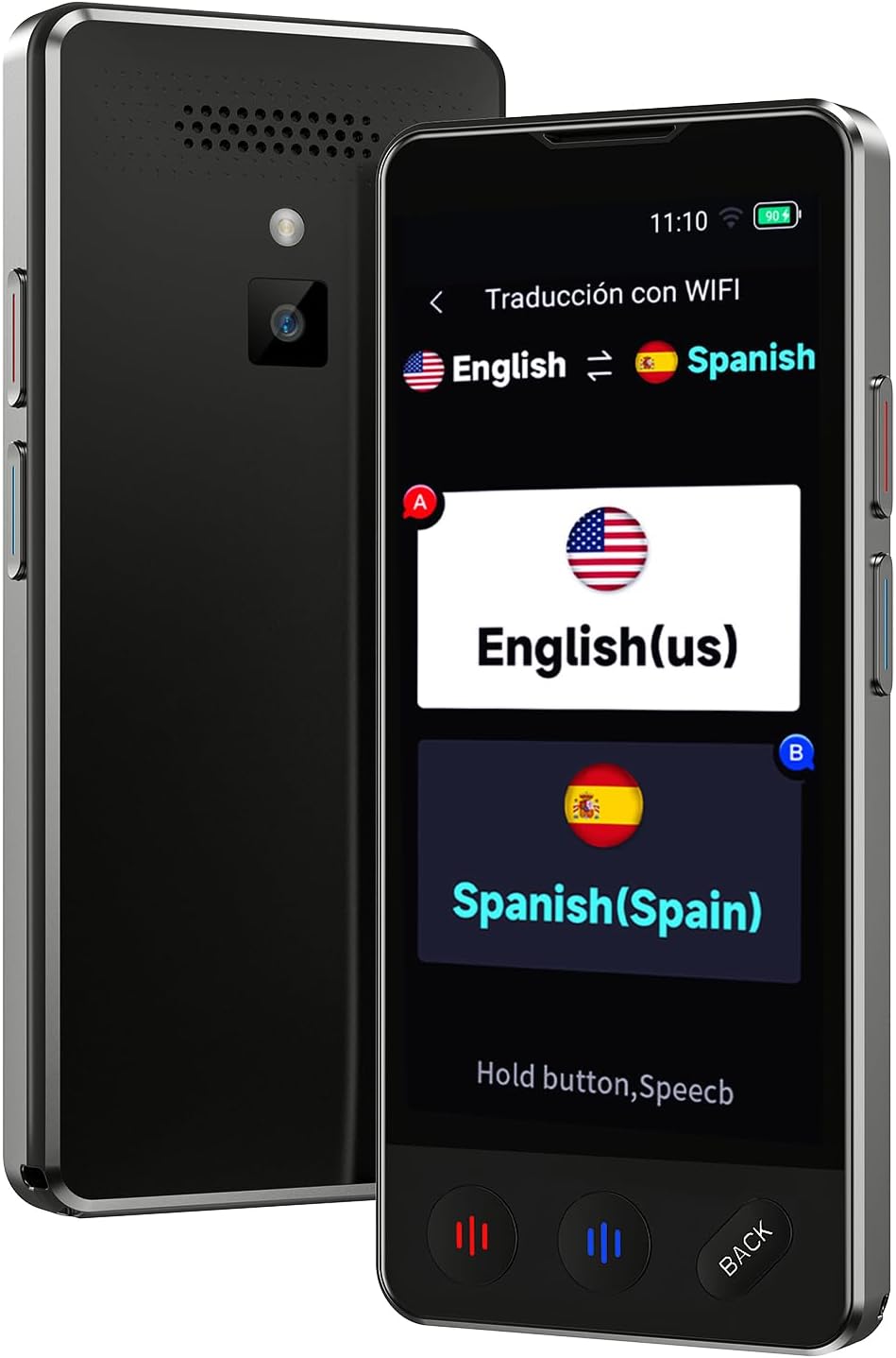 AI Language Translator Device, 2025 Upgraded Translator No WiFi Needed, Support ChatGPT, Voice Instant Two-Way 138 Language Translator, Offline/Recording/Photo Translation for Business Travel