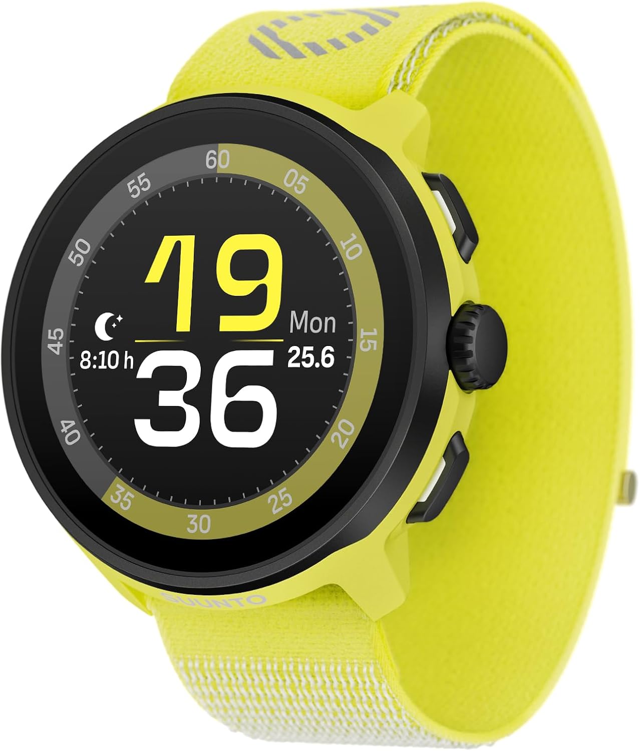 SUUNTO Run Sports Watch, 1.32" AMOLED Touchscreen w/Crown Button, 12D Battery Life, Dualband Accurate GPS, Running Wrist Heart-Rate & Sleep Health Tracking, 35g Lightweight & 4GB Offline Music, Lime