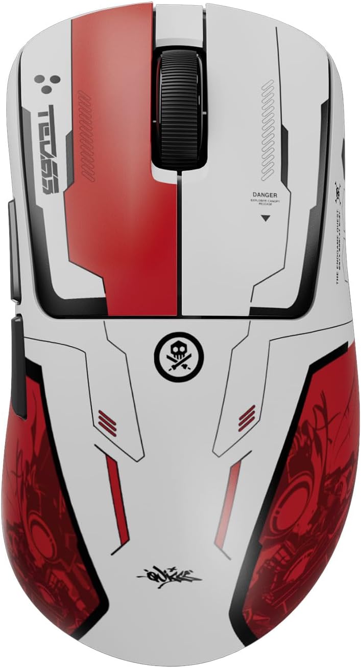 Pulsar x Quiccs Limited Edition Xlite v4 Wireless Gaming Mouse, Ultra Light 1.9 oz, Ergonomic Optical Switch, 32000 DPI, 750 IPS, XS-1 Sensor, 8K Compatible (Mini)