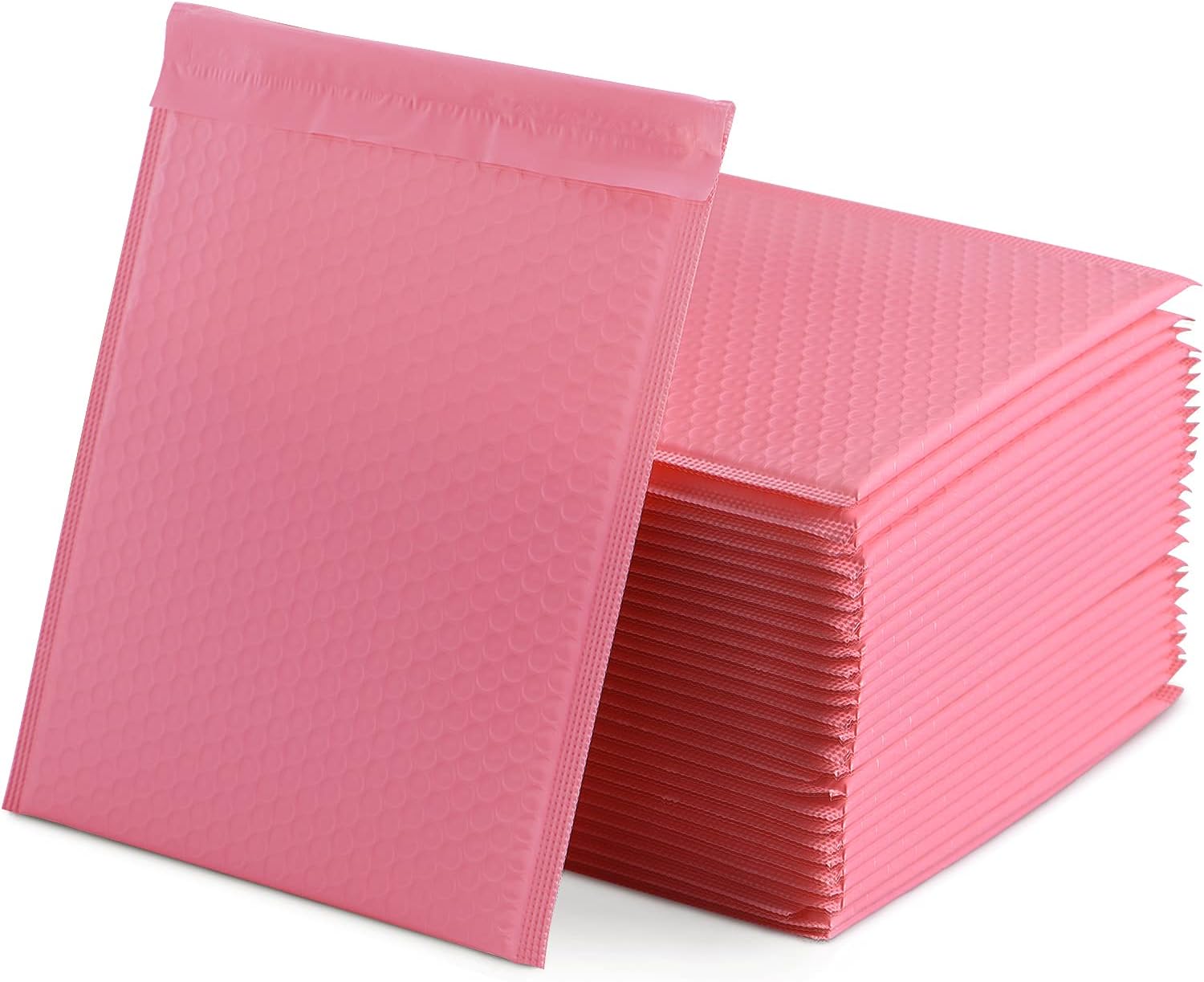 WeeGoo 30 Pcs A4 Pink Bubble Mailers 13 x 10 inch (33 x 25.5 cm) Pink Padded Envelopes Self-Adhesive Bubble Envelopes Waterproof Poly Mailers Shipping Bags for Packaging