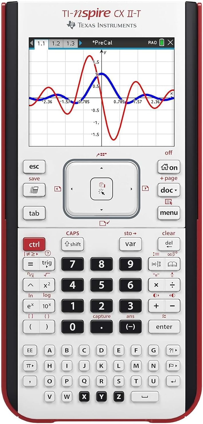 Texas Instruments TI-NSPIRE CX II-T - Digital Color Graphing Calculator
